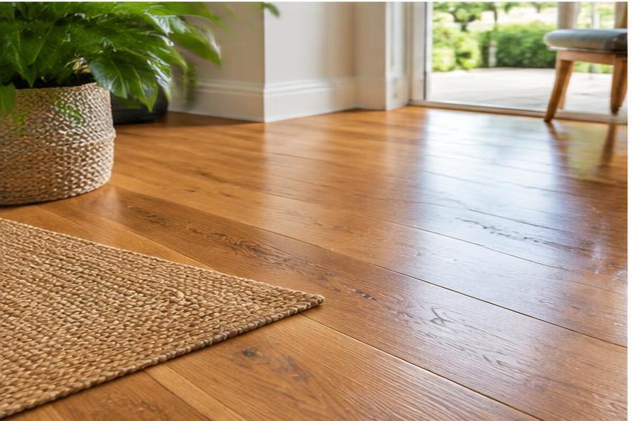 Freshly cleaned floors